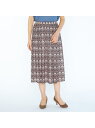 【SALE/51%OFF】Liberty Printアイアンスカート SCAPA スキャパ スカート その他のスカート ネイビー レッド【RBA_E】【送料無料...