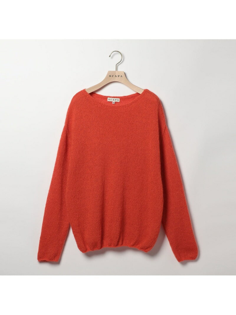 【SALE／41%OFF】ジェニープルオーバーニット SCAPA スキャパ トップス ニット オレンジ ネイビー【RBA_E】【送料無料】[Rakuten Fashion]
