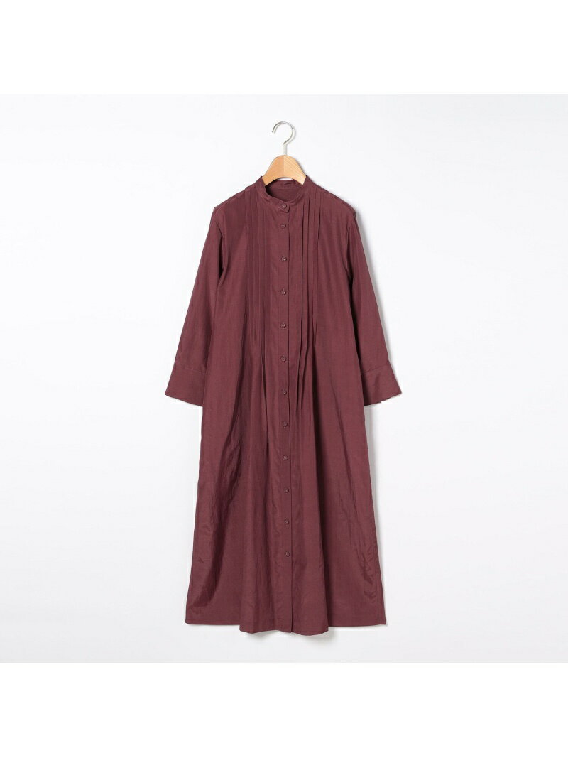 【SALE／55%OFF】ナチュラルポプリンワンピース SCAPA スキャパ ワンピース・ドレス ドレス ブルー レッド【RBA_E】【送料無料】[Rakuten Fashion]