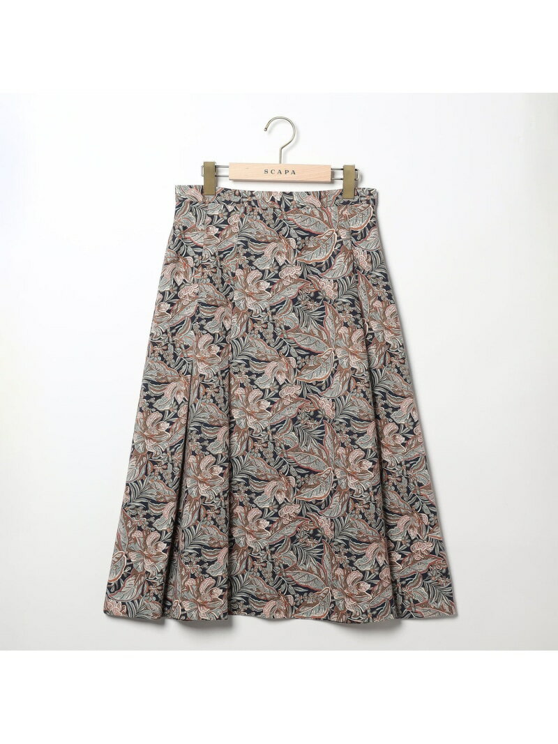 【SALE／59%OFF】リバティペーズリースカート SCAPA スキャパ スカート その他のスカート ネイビー オレンジ【RBA_E】【送料無料】[Rakuten Fashion]