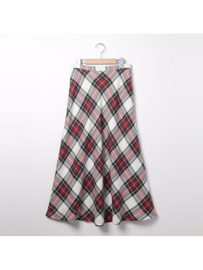 【WEB限定】リネンエンブレムチェックスカート SCAPA スキャパ スカート その他のスカート【送料無料】[Rakuten Fashion]