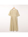 【SALE/54%OFF】リネンコットンジャカードワンピース SCAPA スキャパ ワンピース・ドレス ドレス ベージュ ネイビー【RBA_E】【送料無料】[R...
