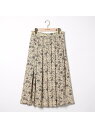 【SALE/28%OFF】スマートフラワースカート SCAPA スキャパ スカート その他のスカート ベージュ ネイビー【RBA_E】【送料無料】[Rakute...