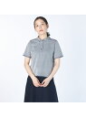 【Lサイズ】ストライプジャージーポロカラーカットソー KEITH キース トップス カットソー・Tシャツ ネイビー ホワイト【送料無料】[Rakuten Fas...