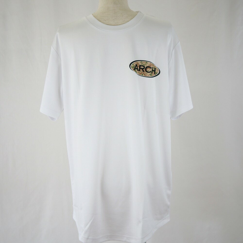 ウエア 【 Arch アーチ 】 バスケットウェア Tシャツ damask oval tee [DRY] ( ホワイト ) 半袖 バスケットシャツ ショートスリーブ T122-146 バスケ