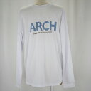 【 Arch アーチ 】 バスケットウェア ドライ ロングTシャツ crochet logo L/S tee [DRY] ホワイト ロングスリーブ 長袖 T322-125