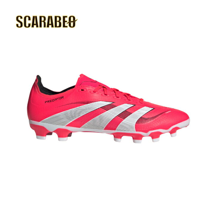 【在庫処分セール】アディダス プレデター LEAGUE HG/AG ルシッドレッド×フットウェアホワイト id3774 サッカースパイク メンズ レディース 人...