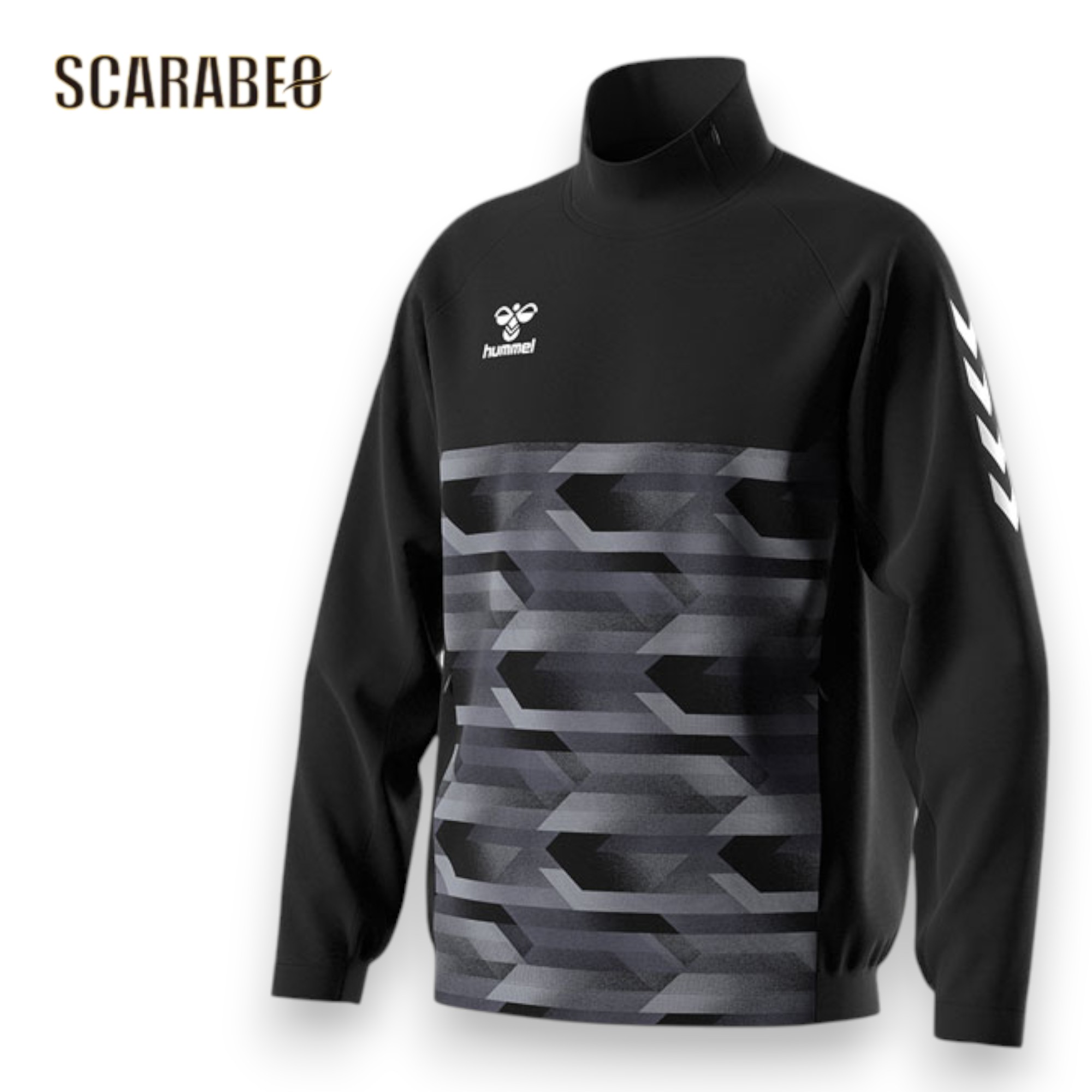 ヒュンメル トレーニング ハーフジップトップ メンズ トレーニングジャケット HAT4074 大人用 サッカー フットサル ウェア hat4074-90