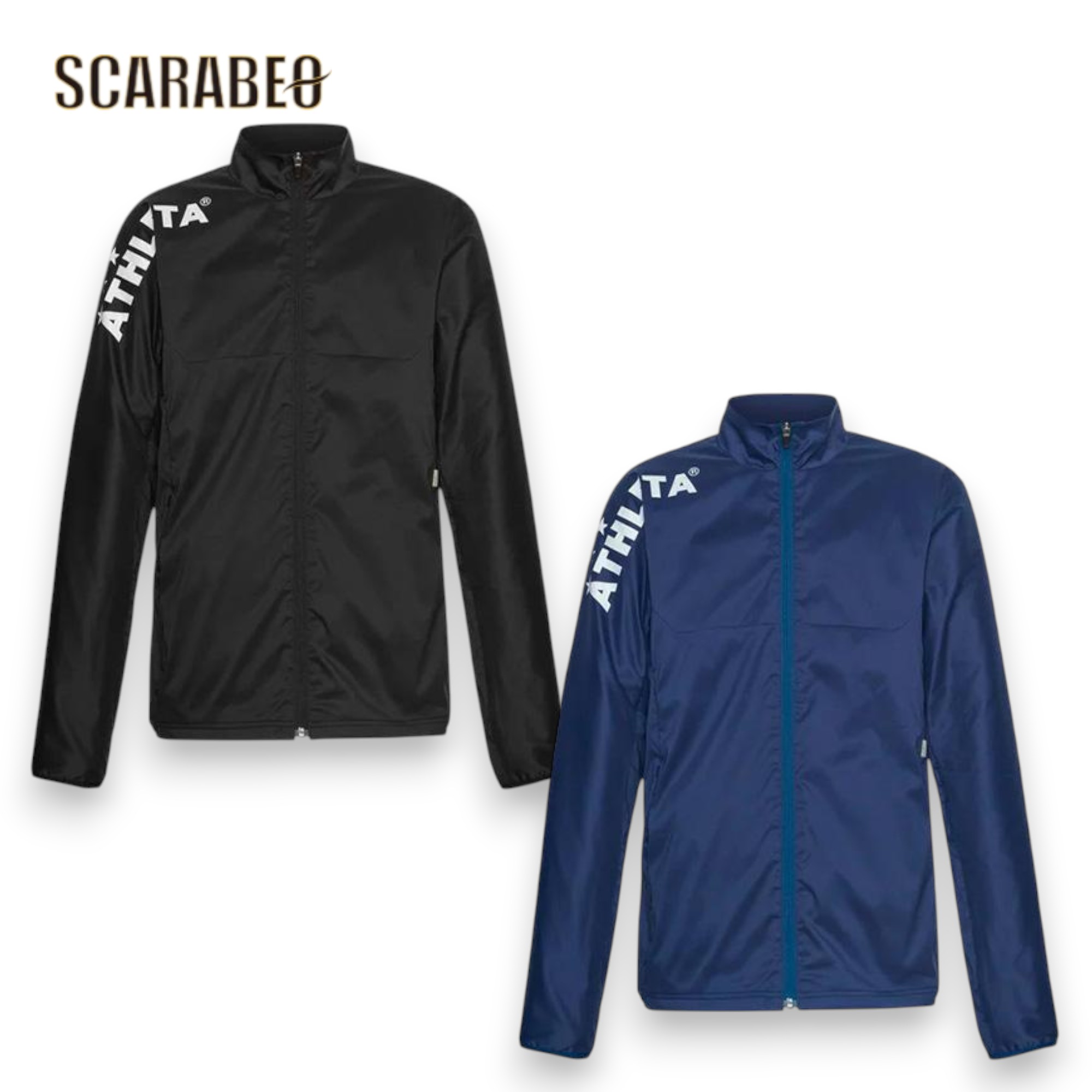 ATHLETA アスレタ 裏地付きストレッチウインドジャケット メンズ 02377 防風 トレーニング ジャケット ..