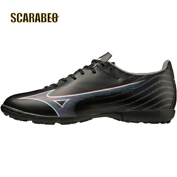 【在庫処分セール】【大特価】ミズノ トレーニングシューズ ミズノアルファ セレクト AS ブラック×イグニッションレッド×ブルー P1GD236501ワイドフィット MIZUNO α ALPHA SELECT AS