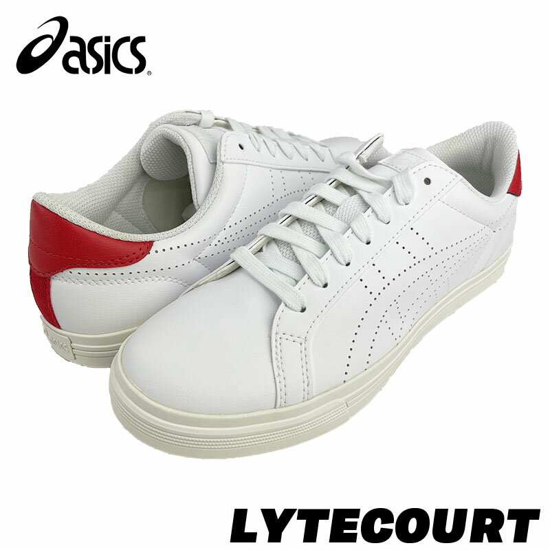 アシックス スニーカー メンズ アシックス asics LYTECOURT ライトコート 1193A186-105 メンズ レディース WHITE / CLASSIC RED ホワイト クラシックレッド スニーカー シューズ