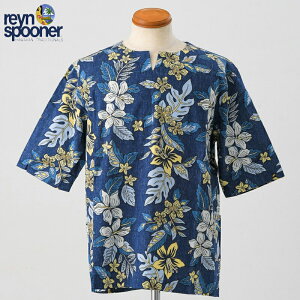 reyn spoonerۥ쥤󥹥סʡ KEY NECK SHIRTS ͥå RSSUN-006  ͥӡ ϥġNAVY