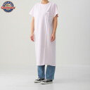 GOOD WEAR グッドウェア S/S POCKET ONEPIECE ショートスリーブ ポケットワンピース レディース RAMUNE PINK ラムネピンク 綿100% アメリカ製(4)
