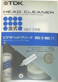 【中古】TDK VHS/S-VHS ビデオヘッドクリーナー HEAD CLEANER 湿式 TCW-21