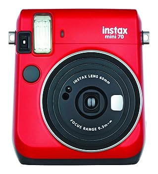 【中古】富士フイルム(FUJIFILM) インスタントカメラ チェキ instax mini 70 レッド INS MINI 70N RED