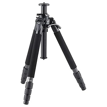 【中古】Velbon(ベルボン)カーボン三脚 大型 Professional Geo(プロフェッショナル ジオ) N740 4段 ナットロック 脚径32mm ギヤ式エレベーター 雲台別売