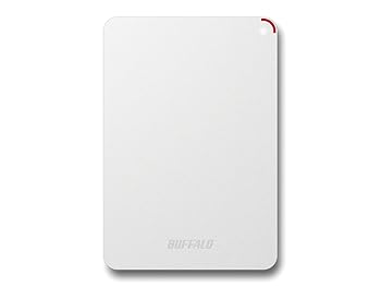 【中古】BUFFALO 耐衝撃対応 2.5インチ(ポータブル) 外付けHDD 1TB ホワイト HD-PNF1.0U3-BWE