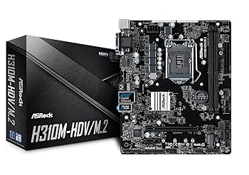 【中古】ASRock Intel H310チップセット搭載 Micro ATXマザーボード H310M-HDV/M.2