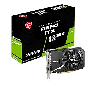 【中古】MSI GeForce GTX 1650 D6 AERO ITX OCV2 グラフィックスボード VD7633