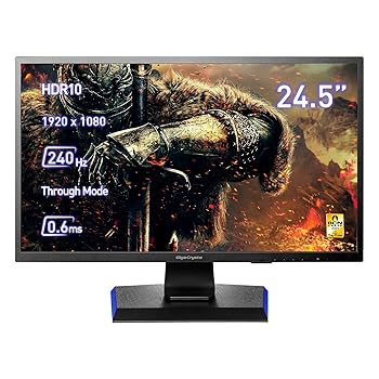 【中古】アイ・オー・データ機器 「5年保証」240Hz対応24.5型ゲーミング液晶「GigaCrysta」