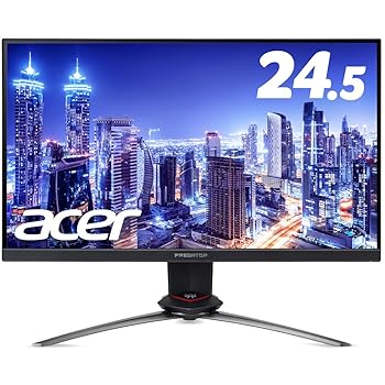 【中古】Acer (エイサー) XB253QGXbmiiprzx ゲーミングモニター Predator XB3 ブラック [24.5型 /ワイド/フルHD (1920×1080)]