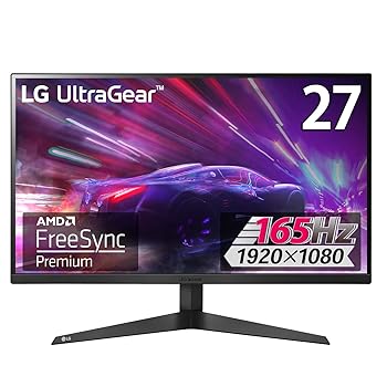LG ゲーミング モニター UltraGear 27GQ50F-B 27インチ/フルHD/VA/165Hz/1ms MBR/FreeSync Premium/HDMI×2,DisplayPort×1/3年安心・無輝点保証