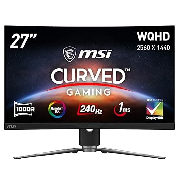 ����š�MSI �Ѷʥ����ߥ󥰥�˥��� MPG ARTYMIS 273CQRX-QD 27�����/WQHD/VA�ѥͥ�/240Hz/1ms/�Ѷ�Ψ1000R/��...
