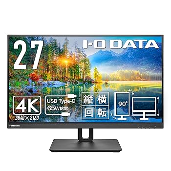 ����šۥ������������ǡ��� IODATA ��˥��� 27����� 4K 60Hz AAS�ѥͥ� ������� 5ms (Type-C/HDMI/DisplayPort...