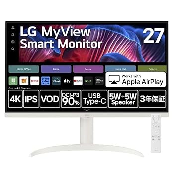 ����š�LG���쥯�ȥ��˥��� 27SR75U-W MyView Smart Monitor [27�� �����ߥ󥰥�˥���]
