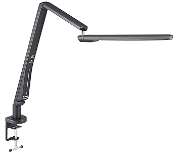 【中古】パナソニック LEDデスクライト クランプ型 パソコンくっきり光搭載 6ヶ所可動 器具光束550ルー..