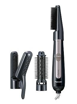 【中古】パナソニック くるくるドライヤー イオニティ サロンブロー 黒 EH-KE4J-K