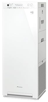 【中古】ダイキン 加湿 空気清浄機 【ペットのニオイ・毛、花粉対策】MCK55Z-W 25畳 ホワイト ストリーマ スリム 静音設計 強力吸引 壁際設置 お手入れ簡