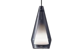 【中古】パナソニック (Panasonic) ペンダント LED電球4.3W1灯 天井吊下型 直付タイプ ガラス/アクリルセードタイプ LED電球交換型 温白色 スモーク/乳白