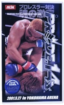 【中古】PRIDE.14 [VHS]【メーカー名】【メーカー型番】【ブランド名】【商品説明】PRIDE.14 [VHS]画像はサンプル写真のため商品のコンディション・付属品の有無については入荷の度異なります。掲載と付属品が異なる場合は確認のご連絡をさせて頂きます。※中古品のため「限定」「初回」「保証」「DLコード」などの表記がありましても、特典・付属品・帯・保証等は付いておりません。（未使用・未開封品は除く）中古品のため使用に影響ない程度の使用感・経年劣化（傷、汚れなど）がある場合がございます。※中古品の特性上ギフトには適しておりません。当店では初期不良に限り、商品到着から5日間は返品を受付けております。お問い合わせ・メールにて不具合詳細をご連絡ください。お客様都合での返品はお受けしておりませんのでご了承ください。他モールとの併売品の為、売り切れの場合はご連絡させて頂きます。★ご注文からお届けまで1、ご注文（24時間受付）2、注文確認⇒当店から注文確認メールを送信致します3、在庫確認⇒中古品は受注後に、再メンテナンス、梱包しますので、お届けまで3日〜10日程度とお考え下さい。4、入金確認⇒前払い決済をご選択の場合、ご入金確認後、配送手配を致します5、出荷⇒配送準備が整い次第、出荷致します。配送業者、追跡番号等の詳細をメール送信致します。6、到着⇒出荷後、1〜3日後に商品が到着します。※離島、北海道、沖縄は遅れる場合がございます。予めご了承下さい。お電話でのお問合せは少人数で運営の為受け付けておりませんので、お問い合わせ・メールにてお願い致します。ご来店ありがとうございます。当店では良品中古を多数揃えております。お電話でのお問合せは少人数で運営の為受け付けておりませんので、お問い合わせ・メールにてお願い致します。