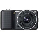 【中古】ソニー SONY ミラーレス一眼α NEX-3 薄型広角レンズキット ブラック NEX-3A/B