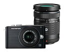 【中古】OLYMPUS ミラーレス一眼 PEN Lite E-PL3 ダブルズームキット ブラック E-PL3 DZKIT BLK