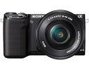【中古】ソニー SONY ミラーレス一眼 α NEX-5R パワーズームレンズキット E PZ 16-50mm F3.5-5.6 OSS付属 ブラック NEX-...