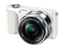 【中古】SONY ミラーレス一眼 NEX-3N パワーズームレンズキット E PZ 16-50mm F3.5-5.6 OSS付属 ホワイト NEX-3NL W