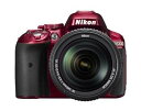【中古】Nikon デジタル一眼レフカメラ D5300 18-140VR レンズキット レッド D5300LK18-140VRRD(2)