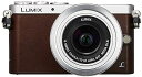 【中古】パナソニック ミラーレス一眼 GM1S レンズキット ブラウン DMC-GM1SK-T