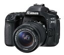 【中古】Canon デジタル一眼レフカメラ EOS 80D レンズキット EF-S18-55mm F3.5-5.6 IS STM 付属 EOS80D1855IS...