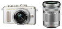 【中古】OLYMPUS ミラーレス一眼 E-PL8 ダブルズームキット ホワイト