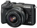 【中古】Canon ミラーレス一眼カメラ EOS M6 レンズキット(ブラック) EF-M15-45mm F3.5-6.3 IS STM 付属 EOSM6BK-...