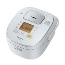 【中古】パナソニック 5.5合 炊飯器 IH式 ホワイト SR-HB107-W