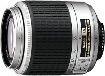 【中古】Nikon AF-S DX ズームニッコール ED 55-200mm F4-5.6G シルバー デジタル一眼レフ用