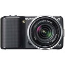 【中古】ソニー SONY デジタル一眼α NEX-3 ズームレンズキット ブラック NEX-3K/B