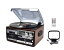 【中古】WINTECH マルチオーディオプレーヤー ブラウン レコード・カセット・AM・FM・CD・SD・USB・AUX KRP-308MS