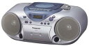 【中古】パナソニック CDラジオカセット シルバー RX-D12