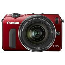 【中古】Canon ミラーレス一眼カメラ EOS M レンズキット EF-M18-55mm F3.5-5.6 IS STM付属 レッド EOSMRE-18-55...