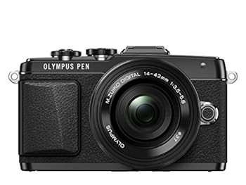 【中古】OLYMPUS PEN Lite E-PL7 14-42mm EZレンズキット ブラック ミラーレス一眼 E-PL7 EZ LKIT BLK